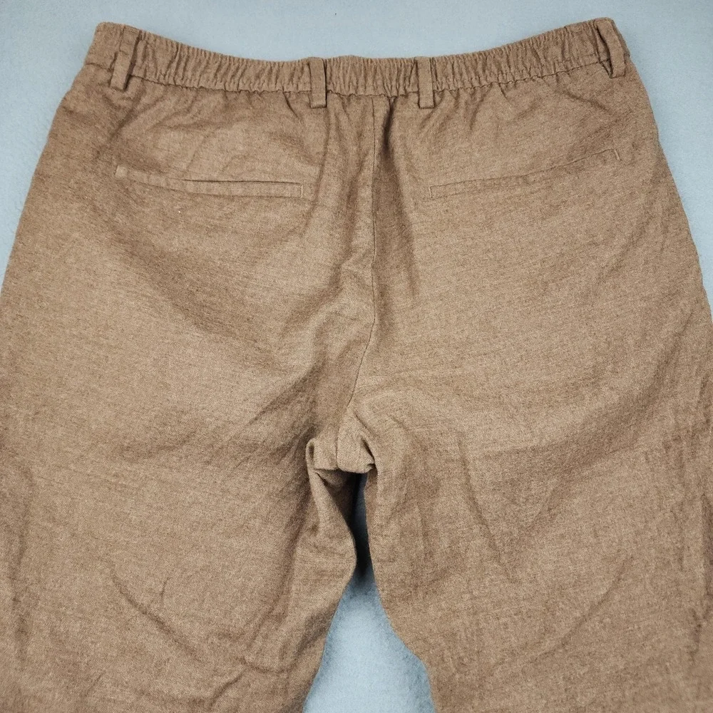 Hugo Boss Crigan Pants Mens 34(32)x30 Brown Slim Tapered Chino Drawstring Casual
